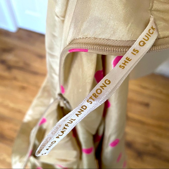 Kate Spade Melody Pleated Skirt cream & pink 2 - Picture 4 of 7